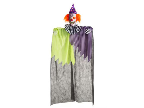 6 ft creepy clown with sound prop