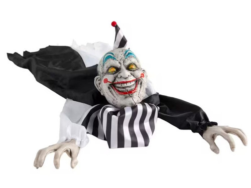 creepy crawling clown prop with sound effects