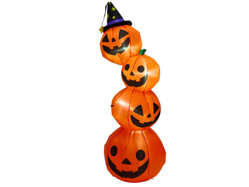 light up halloween pumpkin inflatable outdoor yard
