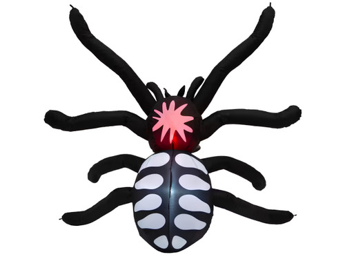 black spider inflatable Halloween outdoor yard decoration