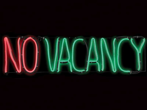 No Vacancy Neon Halloween Sign