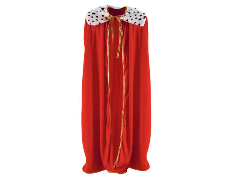 Adult King/Queen Red Robe - Royal Velvet Mardi Gras Costume