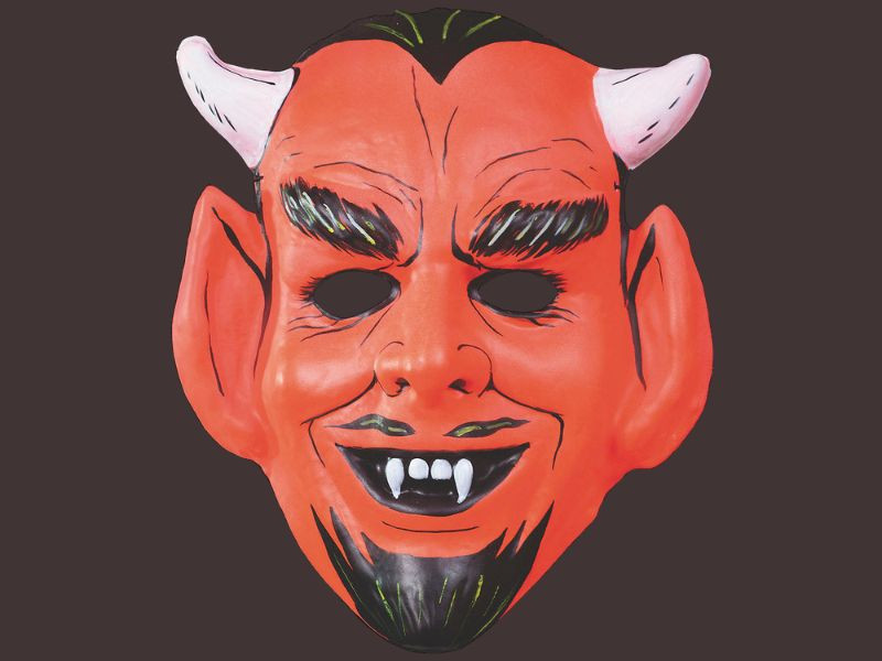 Volumes of Blood Devil Vacuform Mask - Retro Horror Look