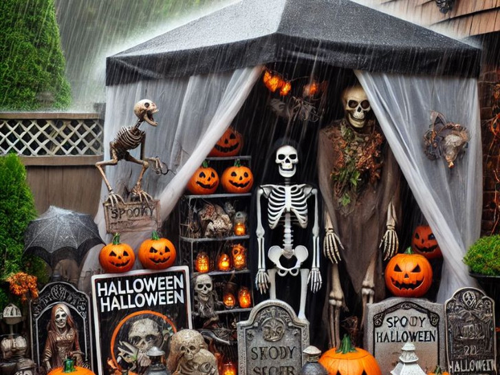 Protect Halloween Decor from Rain & Wind Protect Halloween Decor from Rain & Wind