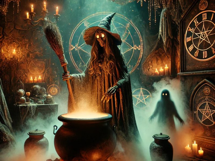 Witch Animatronics for Halloween