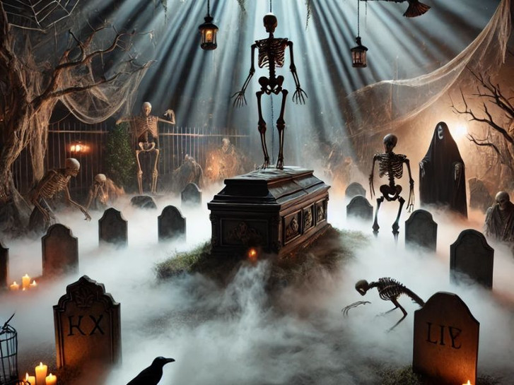 Graveyard Animatronics for Halloween Graveyard Animatronics for Halloween