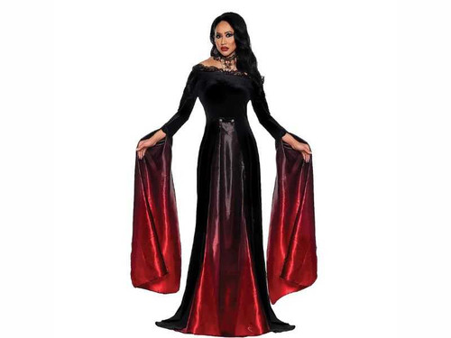 Women's Gothic Vampire Dress - Elegant Costume Look
