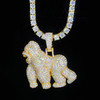 Moissanite Gorilla Pendant Beast