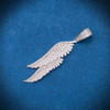Moissanite Feather Pendant Angel wing Moissanite Feather Pendant Angel wing