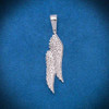 Moissanite Feather Pendant Angel wing Moissanite Feather Pendant Angel wing