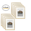 8x10 Frame for 5x7 Picture Gold Aluminum, Satin Finish (8 Pcs per Box)