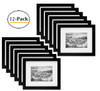 8x10 Frame for 5x7 Picture Black Wood (12 Pcs per Box)