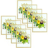 Set of 8, 11x14 Gold Aluminum Frames Floating Frame for photo size up to 11 by 14