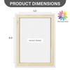 5x7 White/Beige Picture Frame