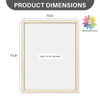 11x14 White/Natural Picture Frame