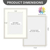 12x16 White Picture Frame for 8x12 Photo