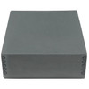 Lineco 8.5x11 Blue/Gray 3" Deep Archival Museum Storage Box with Removable Lid and Drop Front