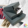 Lineco 16x20 Blue/Gray 3" Deep Acid Free Archival Print Photo Museum Storage Box with Metal Edge