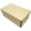 Lineco Tan Photo Storage Box 4x6x12 Inches with Drop Front Design