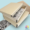 Lineco Tan Museum Storage Box 11x14x3 Inches with Short Lid Design