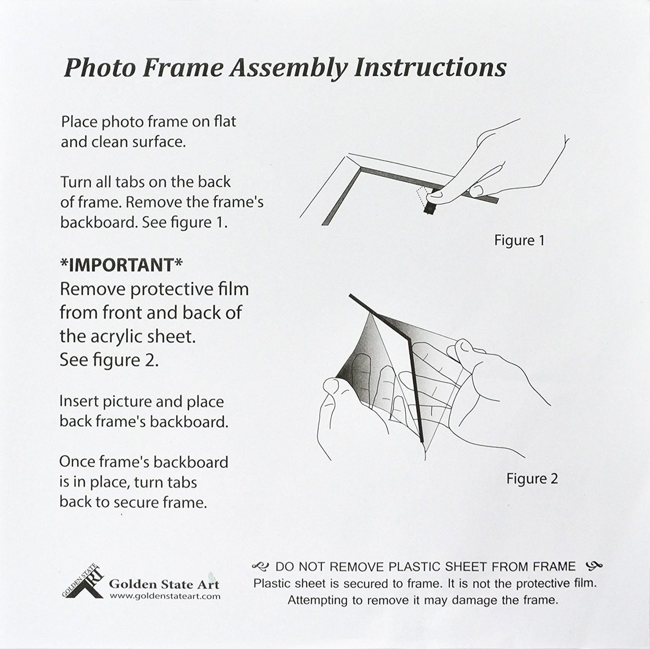 Golden State Art 50 11x14 Backing Board 11x14 50-Pack Back Board