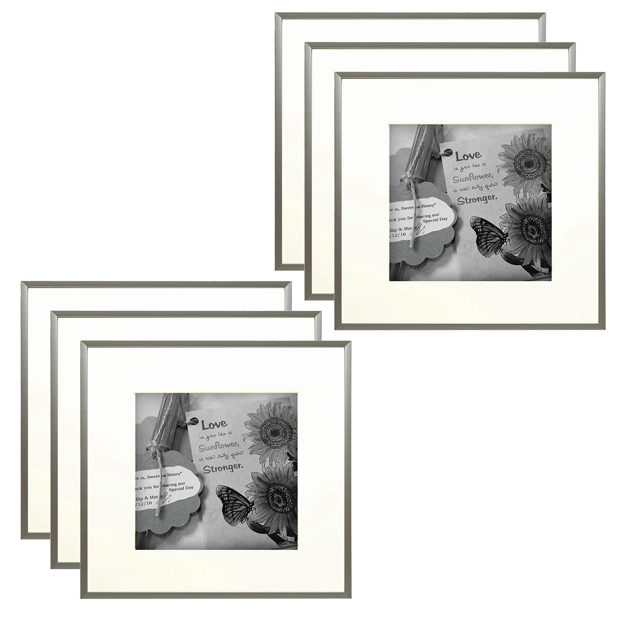 12x12 Frame for 8x8 Picture White Wood (9 Pcs per Box)