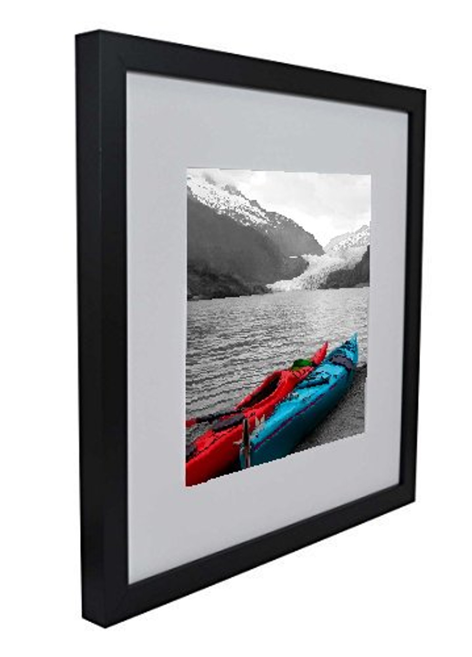 8x8 Frame for 4x4 Picture Black Wood (9 Pcs per Box)