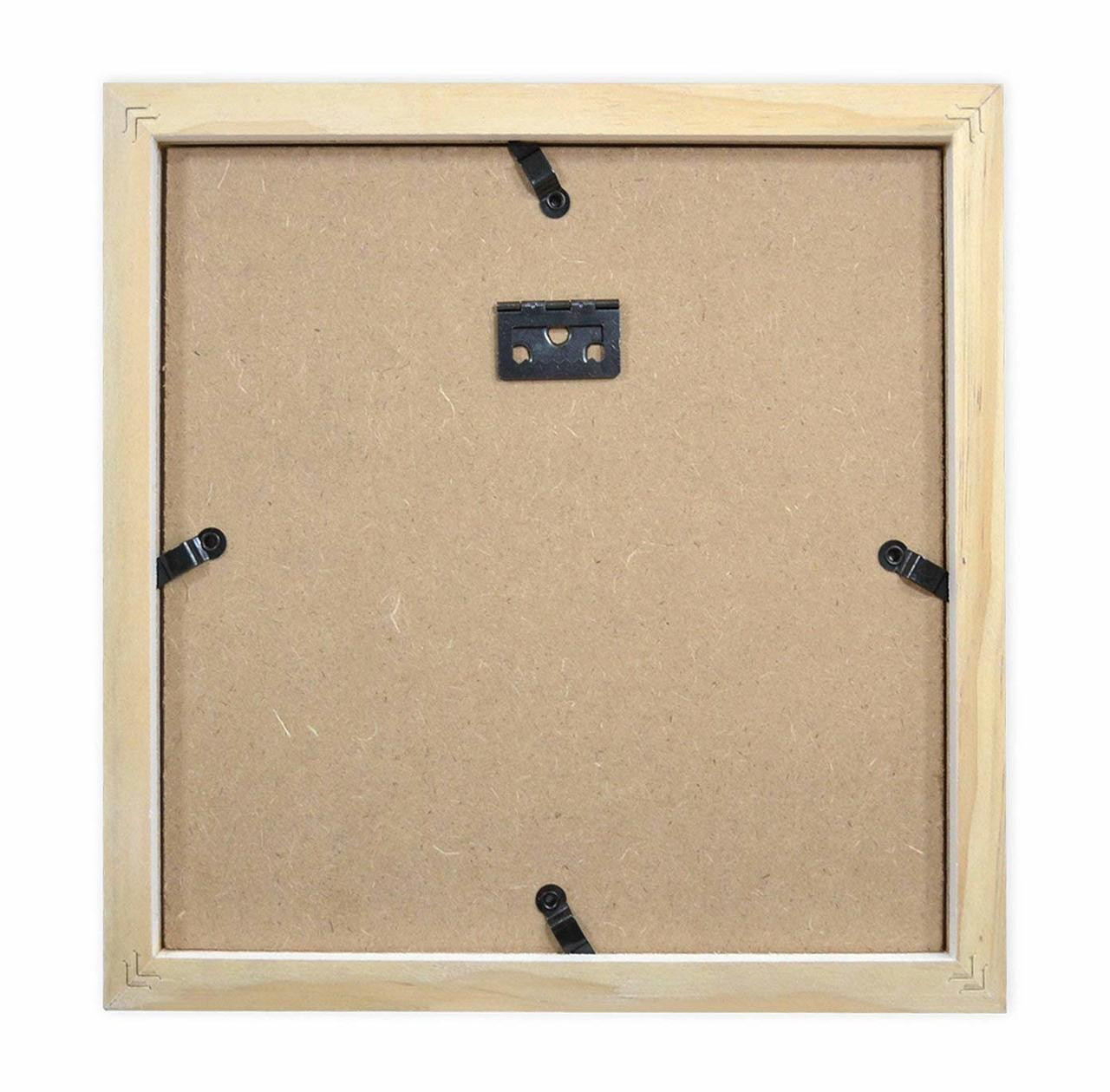 Pack of 3 8x8 Picture Frame with Mat for 4x4 Photo Square Wall