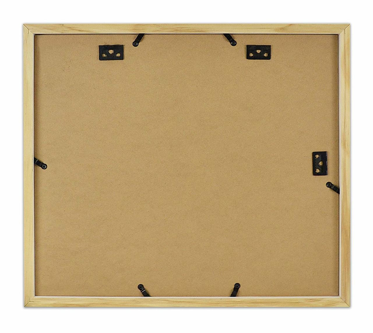 13.7x15.7 Matted Black Wood 7-Opening for 4 x 6 Collage Picture Frame