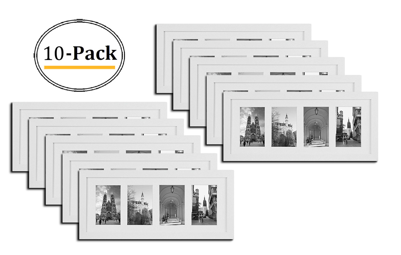 20-Pack, White, 4x4 Photo Frame