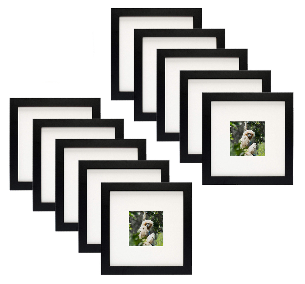 4x4 Frame with Mat - White 8x8 Frame Wood Made to Display Print or Poster  Measuring 4 x 4 Inches with Black Photo Mat - Yahoo Shopping