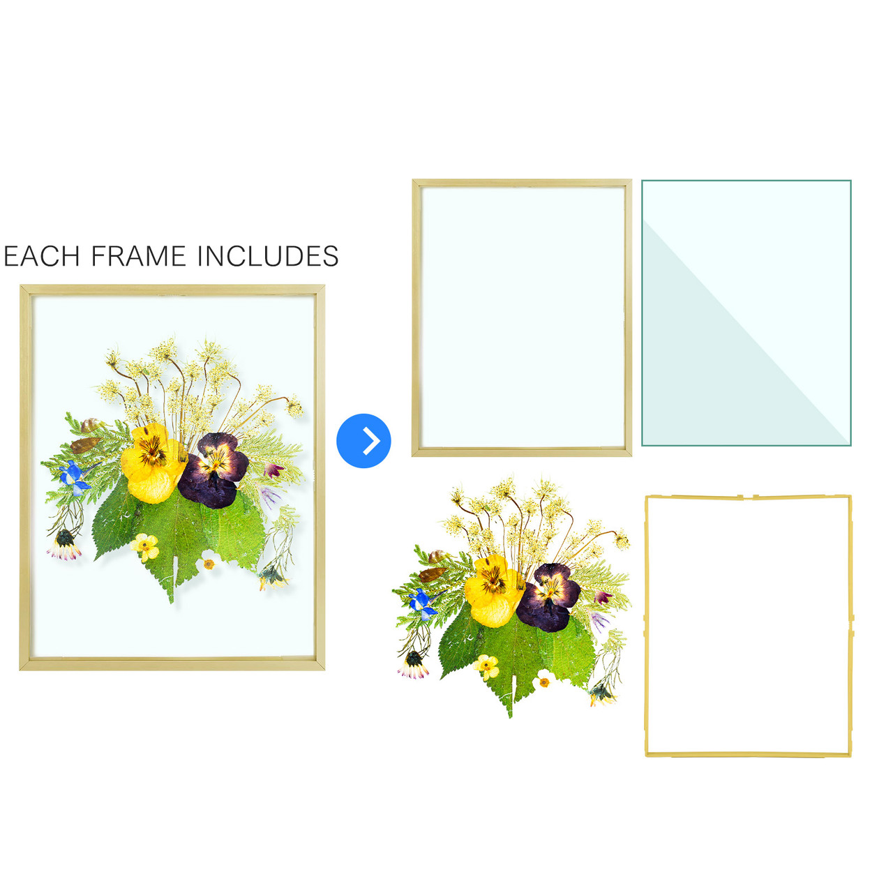 Mat Board Center, Set of 3, 11x14 Aluminum Metal Picture Frames - Wall  Display - for Art, Prints, Photos, Prints and More (Gold, 11x14)