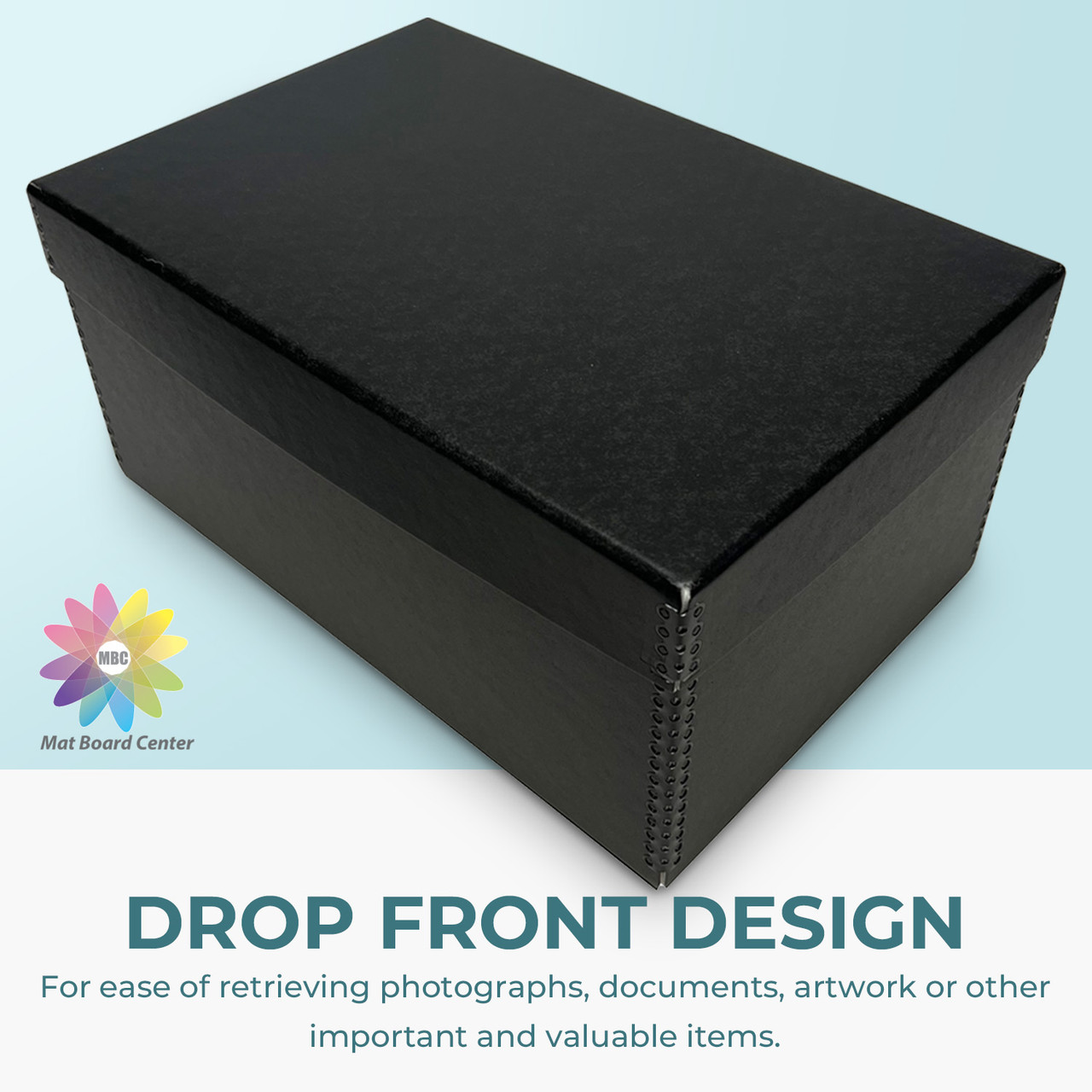 Wooden 4X6 Photo Storage Box With Lid Large - 5 x 7 Inch Photograph