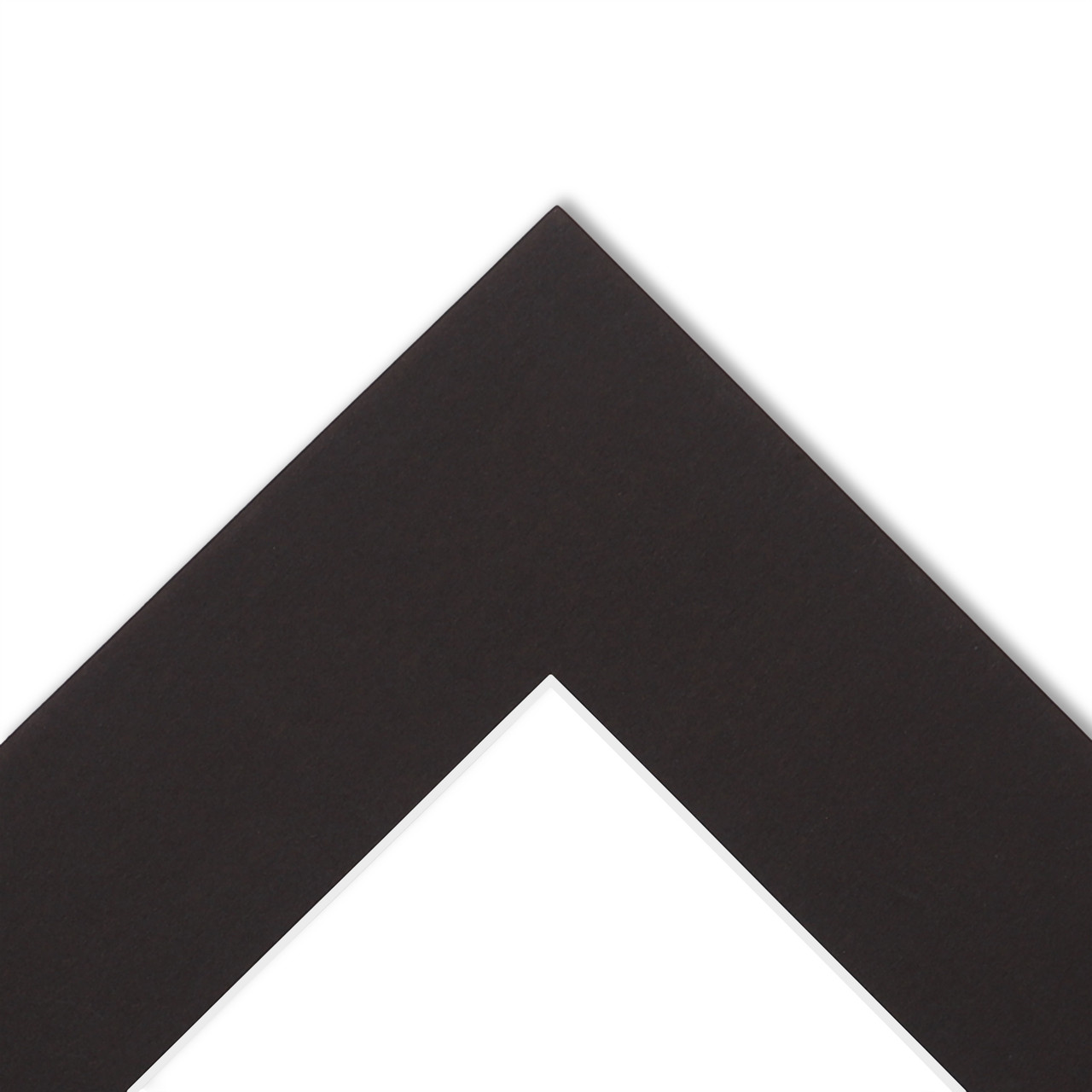 CustomPictureFrames.com Mat Board Center, Pack of 10 3/16 BLACK