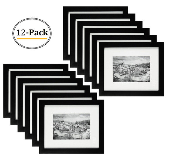 Hokku Designs Dawid 8x10 Frame with 5x7 Mat, Aluminum Picture Frame for  Wall or Tabletop Display