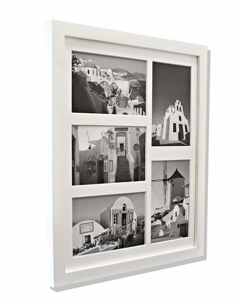 11x14 Frame for Five 4x6 Pictures White Wood (10 Pcs per Box)