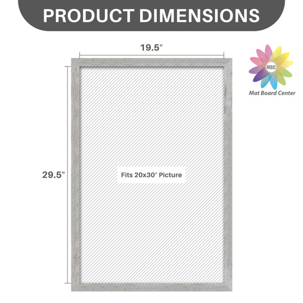 Pack of 2, 24x36 White Poster Picture Frame with Plexiglass