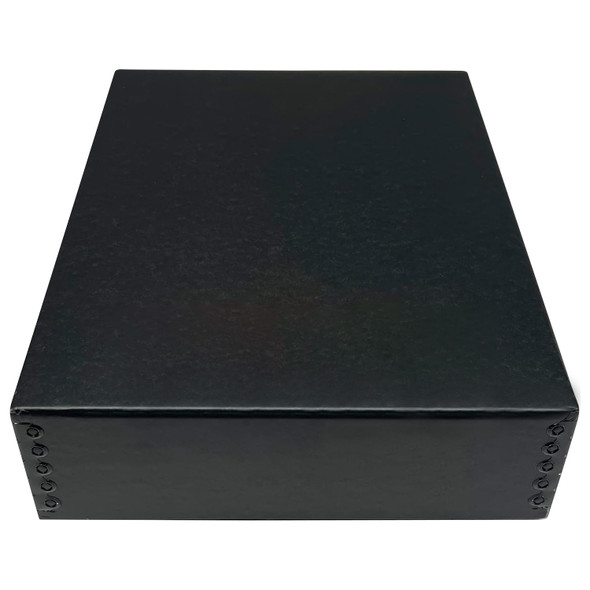 Lineco 9x12 Black 3" Deep Museum Storage Box Archival Acid Free with Metal Edge