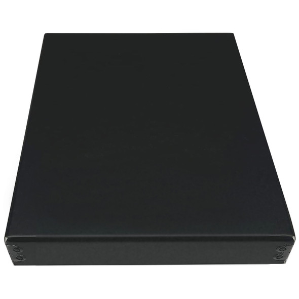 Lineco 8x10 Black 1.5" Deep Archival Museum Storage Box Drop Front Design