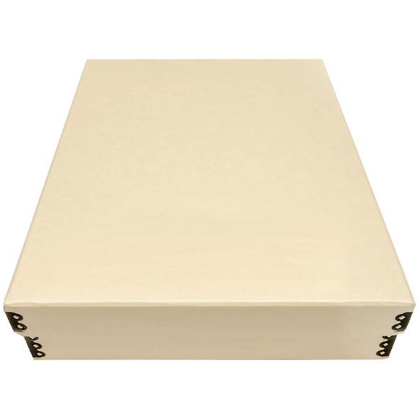 Lineco Tan Museum Storage Box 11x14x3 Inches with Short Lid Design