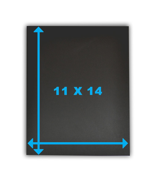 11x14 Uncut Black Mat Boards - Pack of 50