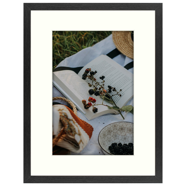 12x16 Black Picture Frame for 8x12 Photo
