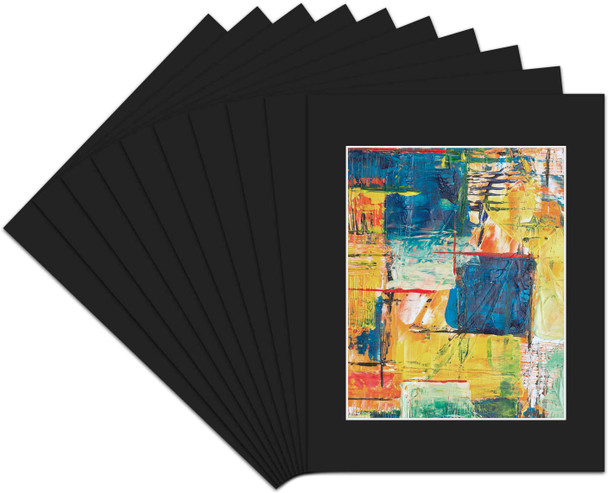 8x10 Whitecore Pre-Cut Mat Board - Pack of 50