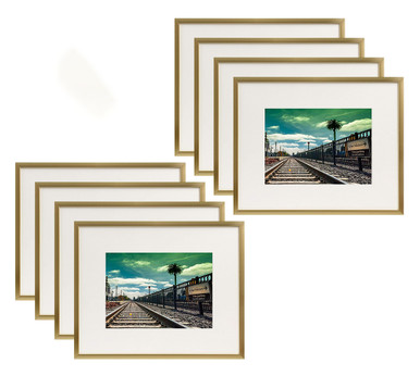 8x10 Frame With Mat 5x7 Photo 8 x 10 Picture Frame Matted — Modern