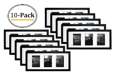 8x20 Frame for Four 4x6 Picture White Wood (10 Pcs per Box)