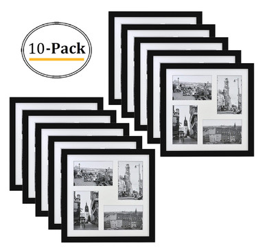 8x10 Frame for 4x6 Picture Black Wood (10 Pcs per Box)