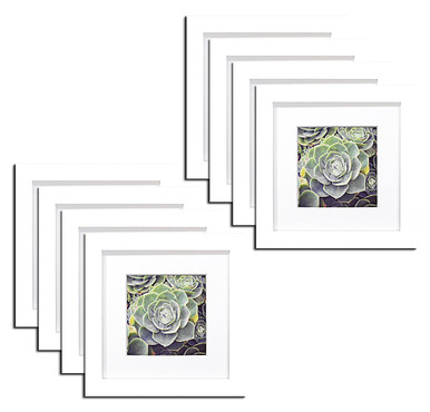 20-Pack, White, 6x6 Photo Frame (4x4 Matted)