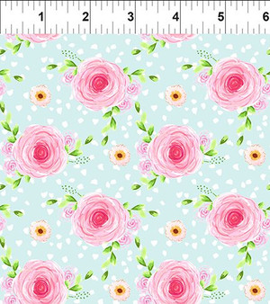 Flower Market Bloom Blue