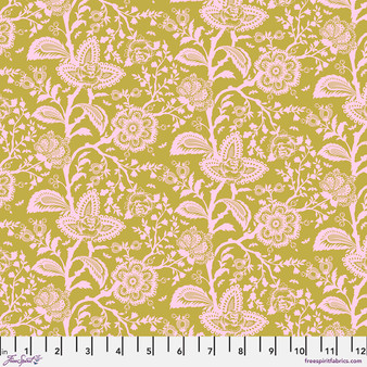 Tula Pink Parisville déjà vu - French Lace Hazelnut