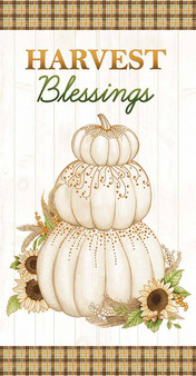Panel - Autumn Elegance - Metallic - Sold by the panel
